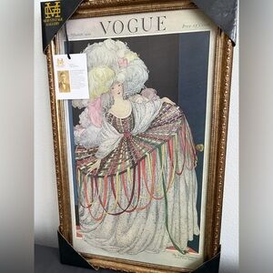 Vogue Cover May 15th 1920 Vintage Bronze Gold Framed Printing